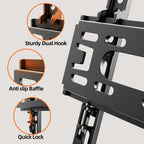IWORBOARD 32 40 42 inch Fixed TV Monitor Wall Mount for LED LCD TVs & Monitor, Low Profile Small RV TV Mount, Easy Slim Flat Wall Bracket, Max VESA 200x200mm, 66lbs, Single Stud, Fit 19 24 42 inch