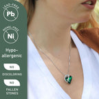 Leafael Mothers Day Gift Necklaces for Women, Infinity Love Birthstone Heart Crystal Pendant, Birthday Anniversary Jewelry for Wife, Mom, and Her, Silver Plated, 18" + 2" Adjustable Chain