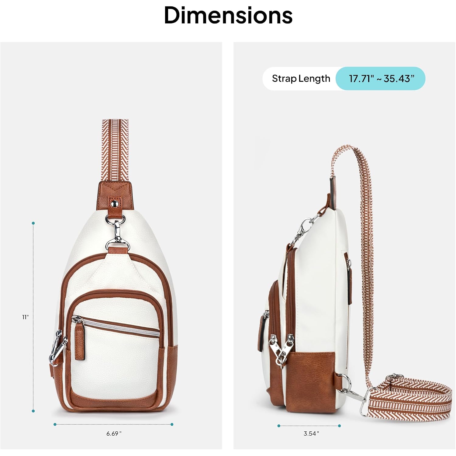 Sling Bag For Women, Anti-Theft Crossbody Bag With Rfid Blocking