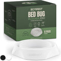 Bed Bug Interceptors – 8 Pack | Bed Bug Blocker (Pro) Interceptor Traps (White) | Insect Trap, Monitor, And Detector For Bed Legs