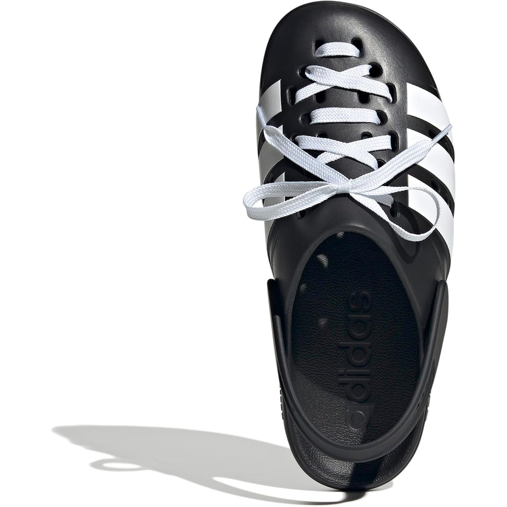 Adidas Unisex-Adult Adilette Clog 2.0, Black/White/Black, 11