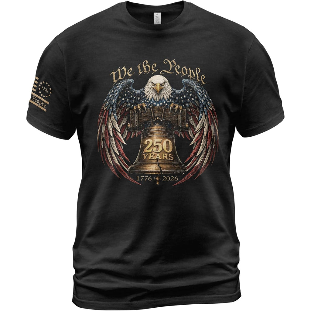 1776-2026 Anniversary Usa Shirt, Patriotic Graphic Men Shirt | Patriotic Graphic Tee Featuring Anniversary-Inspired Artwork, Heritage Details, Suitable For Holidays, Events, Casual Wear