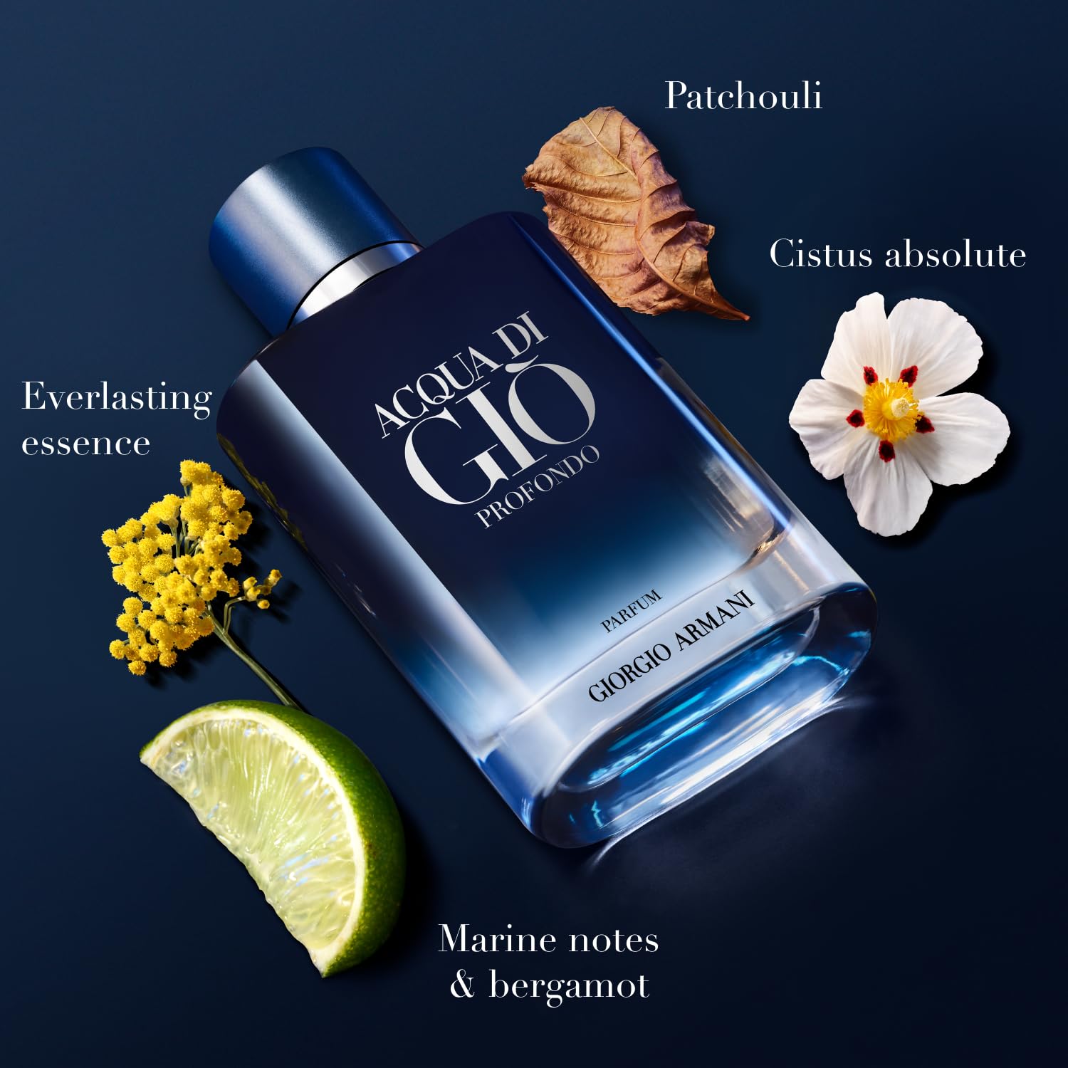 Armani Beauty – Acqua Di Giò Profondo – Parfum – Cologne For Men – Fougère Aromatic & Ambery Men’S Fragrance – Bergamot, Everlasting Essence, Cistus & Patchouli Notes