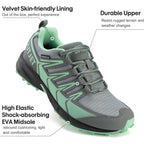Women'S Waterproof Hiking Shoes Lightweight Non-Slip Trails Walking Shoes Outdoor Sneakers