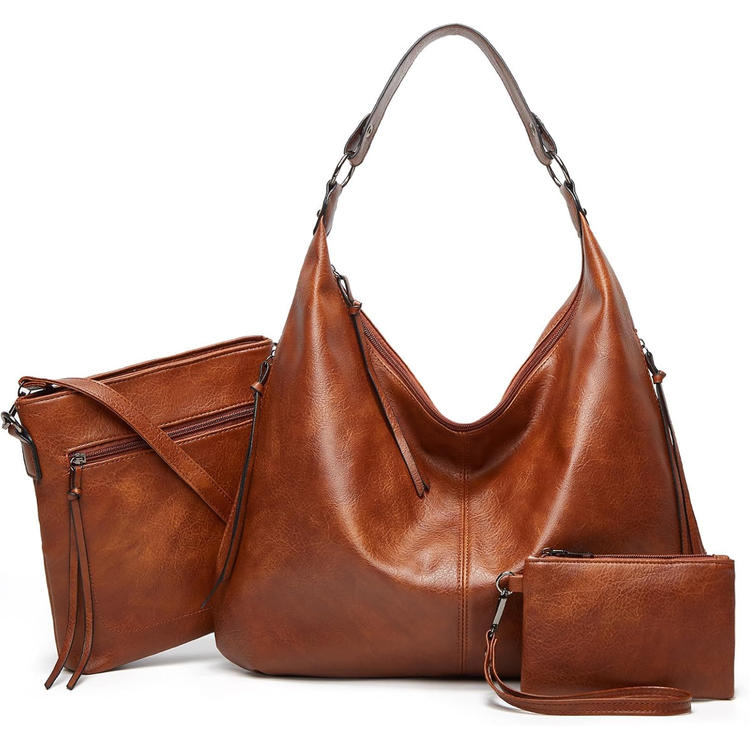 Auralith Purses For Women, 3-In-1 Hobo Crossbody Shoulder Handbags Bags