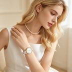 BUREI Women Wrist Watches Large Face Fashion Minimalist Analog Leather Quartz Waterproof Watches for Women, Mothers Day Gifts for Mom