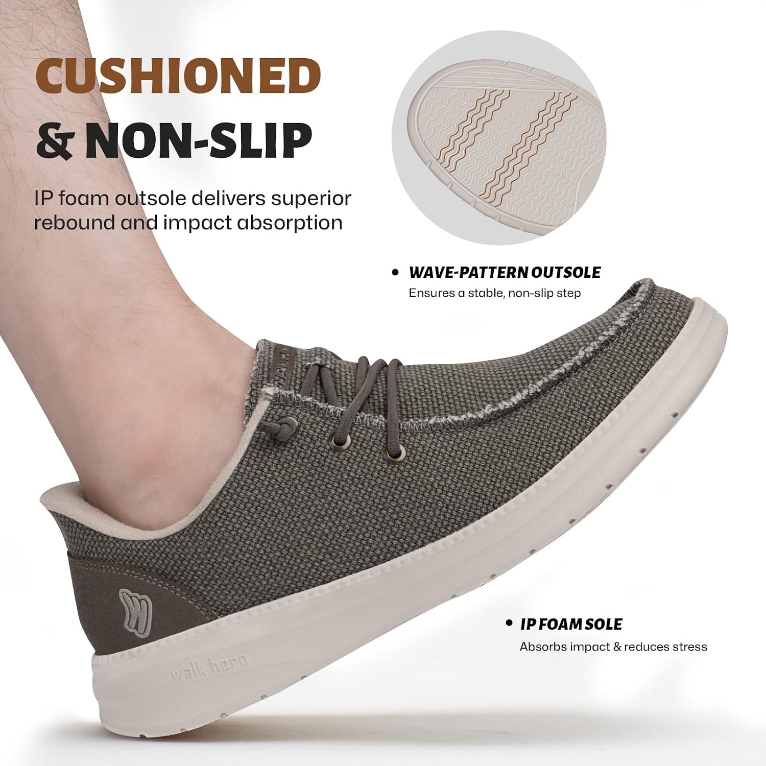 Slip On Shoes For Men With Arch Support, Lightweight Mens Slip On Shoes, Breathable Mens Casual Shoes, Orthopedic Mens Loafers With Non Slip Sole