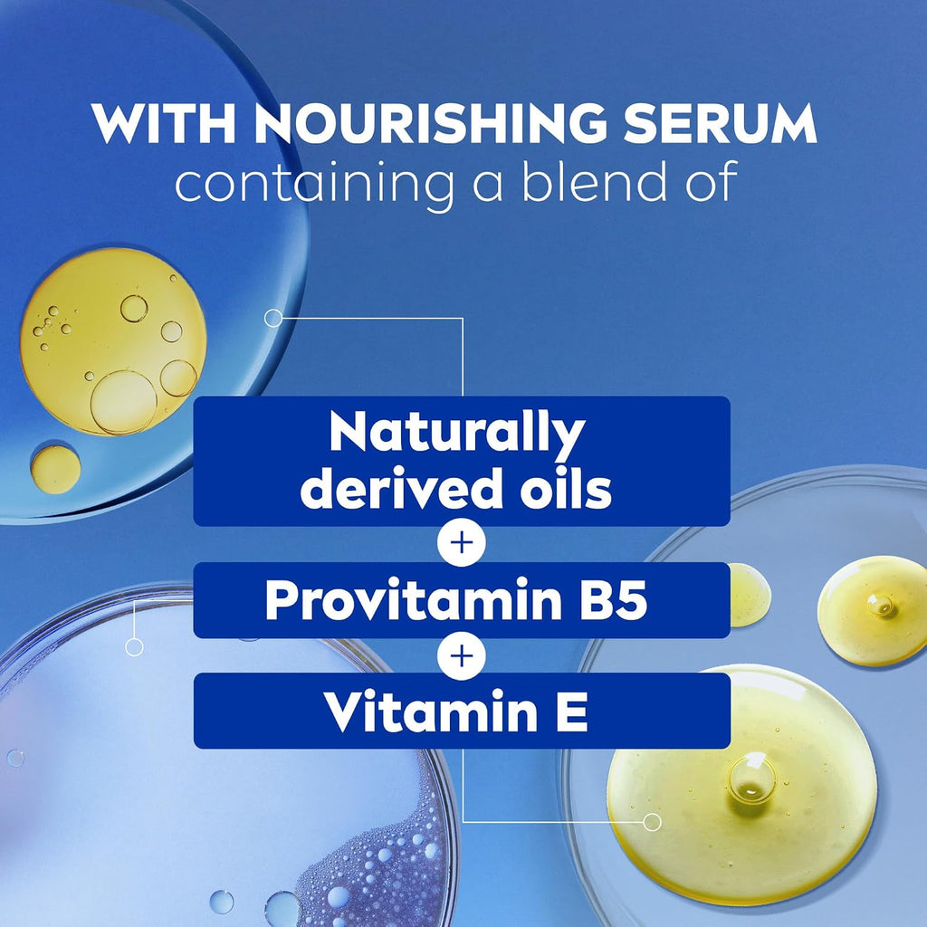 Nivea Nourishing Shea Butter Body Wash With Nourishing Serum, Moisturizing Body Wash For Women, Enriched Provitamin B5 And Vitamin E, 20 Fl Oz Bottle