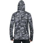 Fisheal Men'S Performance Fishing Hoodie Shirt - Upf 50+ Sun Protection Long Sleeve Thumbholes Shirts With Neck Gaiter