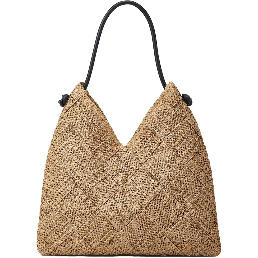Woven Hobo Bag For Women Straw Beach Tote Handbag Stylish Shoulder Bag Large Capacity Purse For Travel Vacation