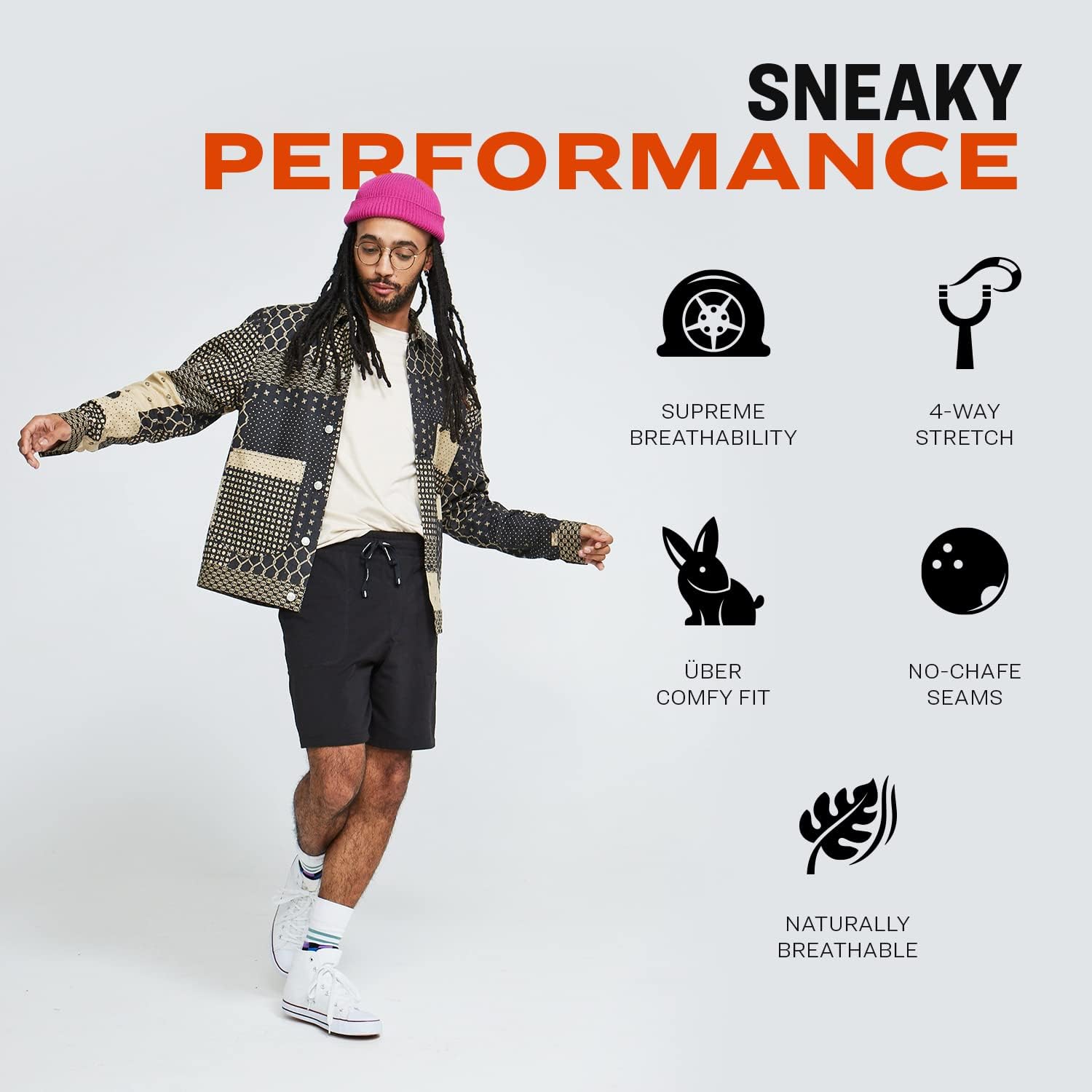 Pair Of Thieves Men Off Duty Lounge Wear | Shorts For Men | Stretchy, Lightweight Cotton Blend | Drawstring Waist, Pockets