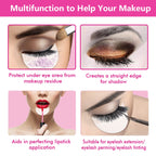 Tailaimei 120 Pcs Eyeshadow Shields, Eyeshadow Stencil For Prevent Makeup Residue, Lint Free Gel Pad For Eyeliner, Eyelash Extensions And Lip Makeup