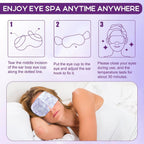 32 Pack Steam Eye Masks For Dry Eyes, Spa Warm Sleep Eye Mask, Disposable Heated Eye Mask For Dark Circles, Puffy Eyes, Relief Stress Eye Fatigue(Lavender)