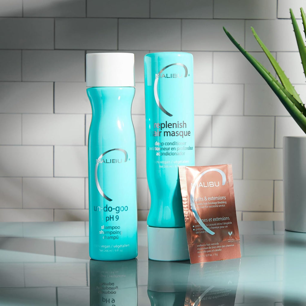 Malibu C Un-Do-Goo Clarifying Shampoo - Removes Product Build Up And Resins From Hair - Shine Restoring, Sulfate-Free Cleanser (9 Oz)