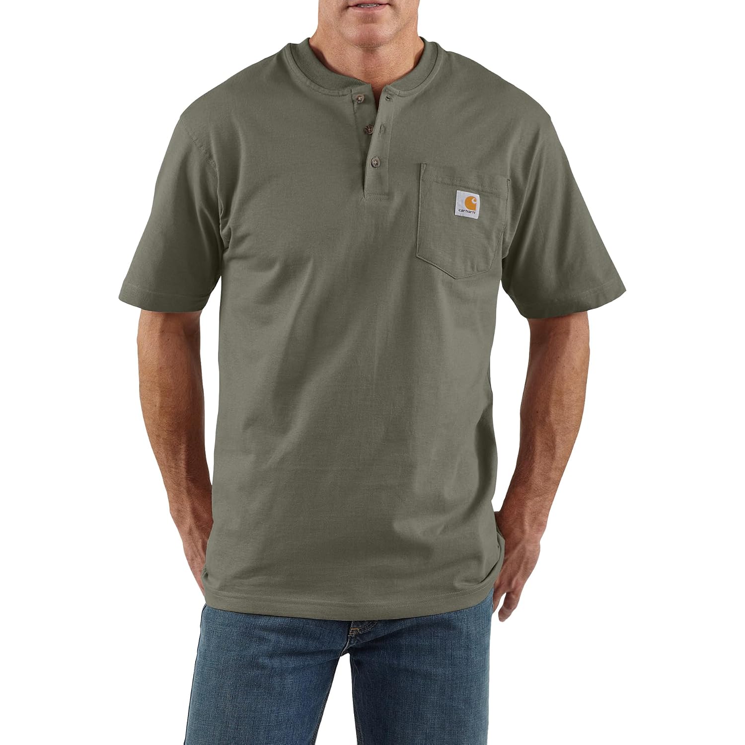 Carhartt Men'S Dearborn Loose Henley T-Shirt