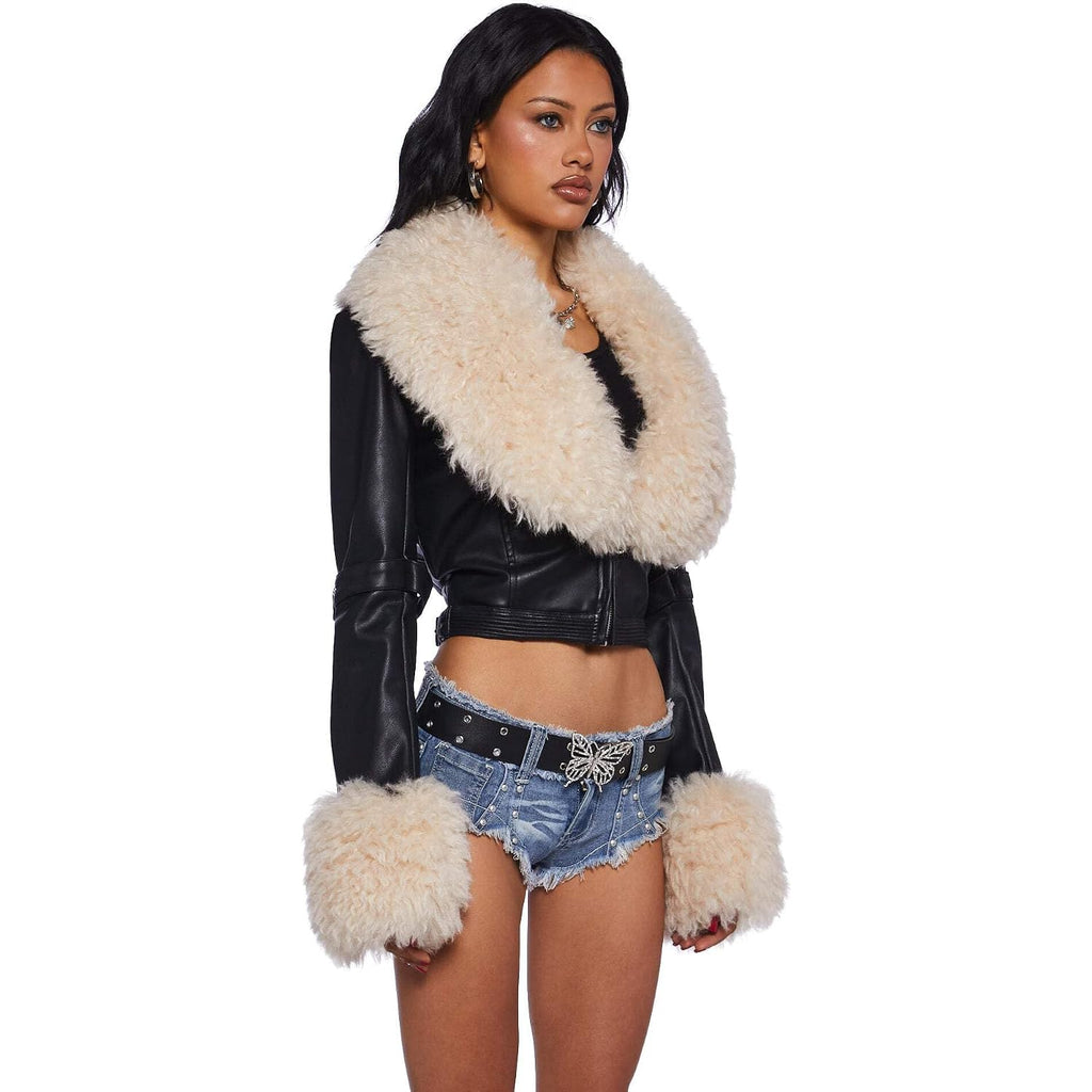 Dolls Kill Covet Moto Jacket By Generation Kiss – Cropped Vegan Leather Moto Jacket For Bold Streetwear Fashion