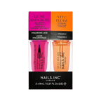 Nails Inc Mini Nail Treatment Duo, Glow & Grow Nail Growth Treatment, Vitamin C Nourishing Cuticle Oil, Strong Nails, Smooth Nails, Promote Nail Health, Ultra Glossy, Cruelty Free, Vegan, 2 Piece Set