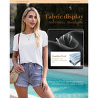 Tshirts for Women - Short Sleeve Spring Summer Tops Loose Fit Shirts Casual Clothes Basic Tees for Vacation 2026
