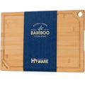Hiware Extra Large 18" X 12" Bamboo Cutting Board For Kitchen, Heavy Duty Wood Cutting Board With Juice Groove, 100% Organic Bamboo, Pre Oiled