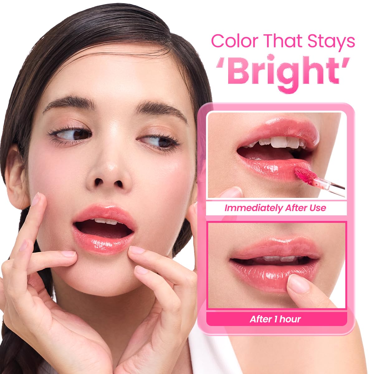Peripera Mood Glowy Tint, Watery Glow Finish, Buildable Fresh Color, Lightweight, Long-Lasting, Non-Sticky, Korean Lip Tint (09 ROSE IN MIND)