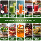 Juicer Machine, 500W Centrifugal Juicer Extractor With 3 Speed & Wide Mouth 3” Feed Chute For Fruit Vegetable, High Yield Juicer Included Cleaning Brush For Easy To Clean