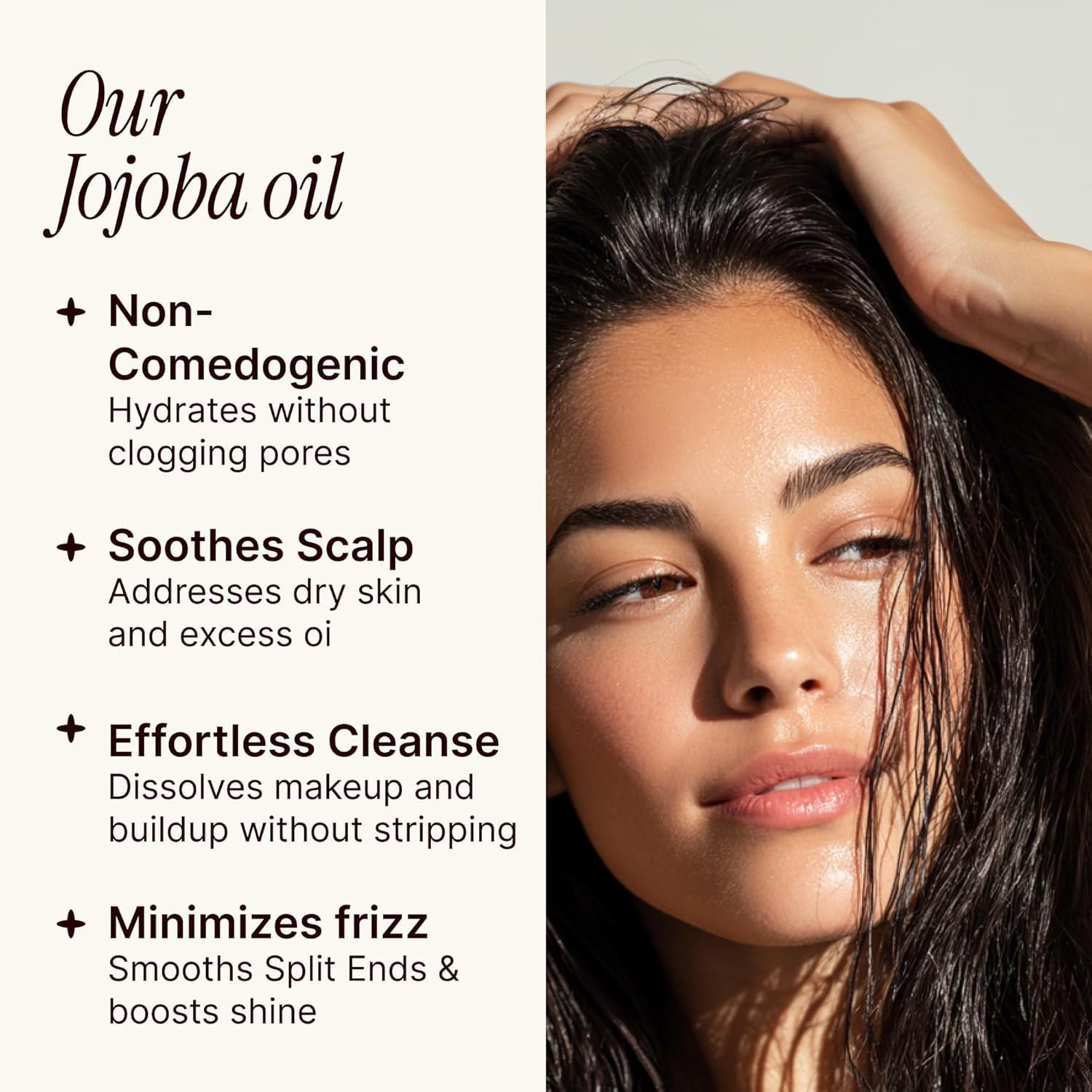 Soulsation Pure Jojoba Oil For Skin, Hair, Face & Body – 100% Natural, Cold Pressed, Unrefined | Non-Gmo, Ewg Verified, Cruelty-Free, Vegan Moisturizing Oil For Dry Skin, Scalp & Beard 4Oz