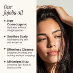 Soulsation Pure Jojoba Oil For Skin, Hair, Face & Body – 100% Natural, Cold Pressed, Unrefined | Non-Gmo, Ewg Verified, Cruelty-Free, Vegan Moisturizing Oil For Dry Skin, Scalp & Beard 4Oz