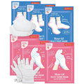 DERMAL Moistfull Silky Foot Socks & Hand Gloves Mask Combo 6 Pack - for Dry Feet and Hands - Home Spa Treatment - Dermatologist Tested, Cruelty Free, Korean Beauty