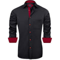J.Ver Men'S Casual Long Sleeve Stretch Dress Shirt Wrinkle-Free Regular Fit Button Down Shirts