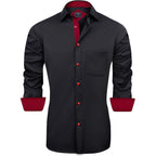 J.Ver Men'S Casual Long Sleeve Stretch Dress Shirt Wrinkle-Free Regular Fit Button Down Shirts