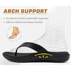 Womens Fashion Orthotic Flip Flops Ladies Slip On Lightweight Comfortable Thick Cushion Yoga Mat Thong Sandals With Plantar Fasciitis Arch Support