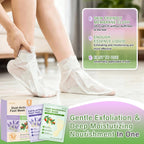 Foot Peeling 3Pcs ＆ 5Pcs Moisturizing Foot Mask, Exfoliator Peel Calluses Dead Skin Callus Remover, Hydrating Foot Masks for Dry Cracked Feet, Repair Rough Heels＆Dry Skin for Baby Soft and Smooth Feet