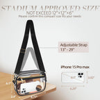 Clear Bag Stadium Approved, Clear Crossbody Bag Purses For Women For Concert, Sports, Festivals