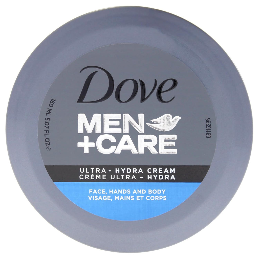Dove Men+Care Ultra Hydra Cream, Face, Hands And Body Care, All Skin Types, 5.07 Oz
