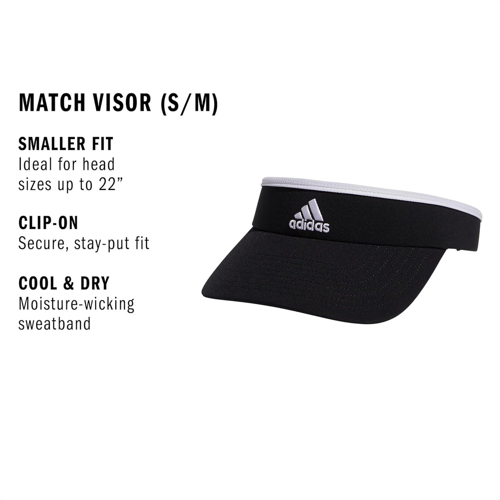adidas Women's Visor – Match Athletic Clip-on Sun Hat for Sport & Training