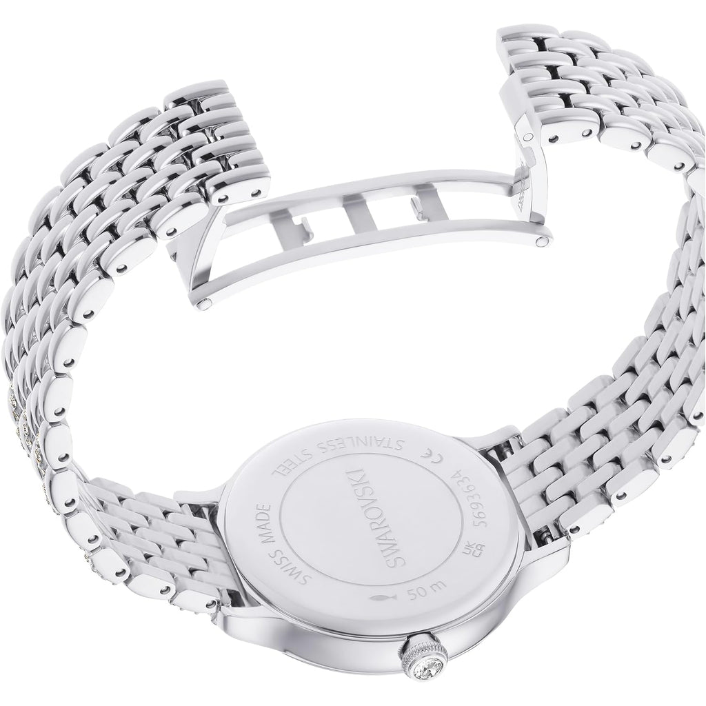 Swarovski Imber Watch, Swiss Made, Metal Bracelet, Silver Tone, Stainless Steel
