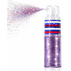 Patriotic Red White And Blue Hair And Body Glitter Spray, Hair Glitter Highlighter Powder For Clothes, Festival Party Makeup Fourth Of July Accessories For Women, 4Th Of July Independence Day