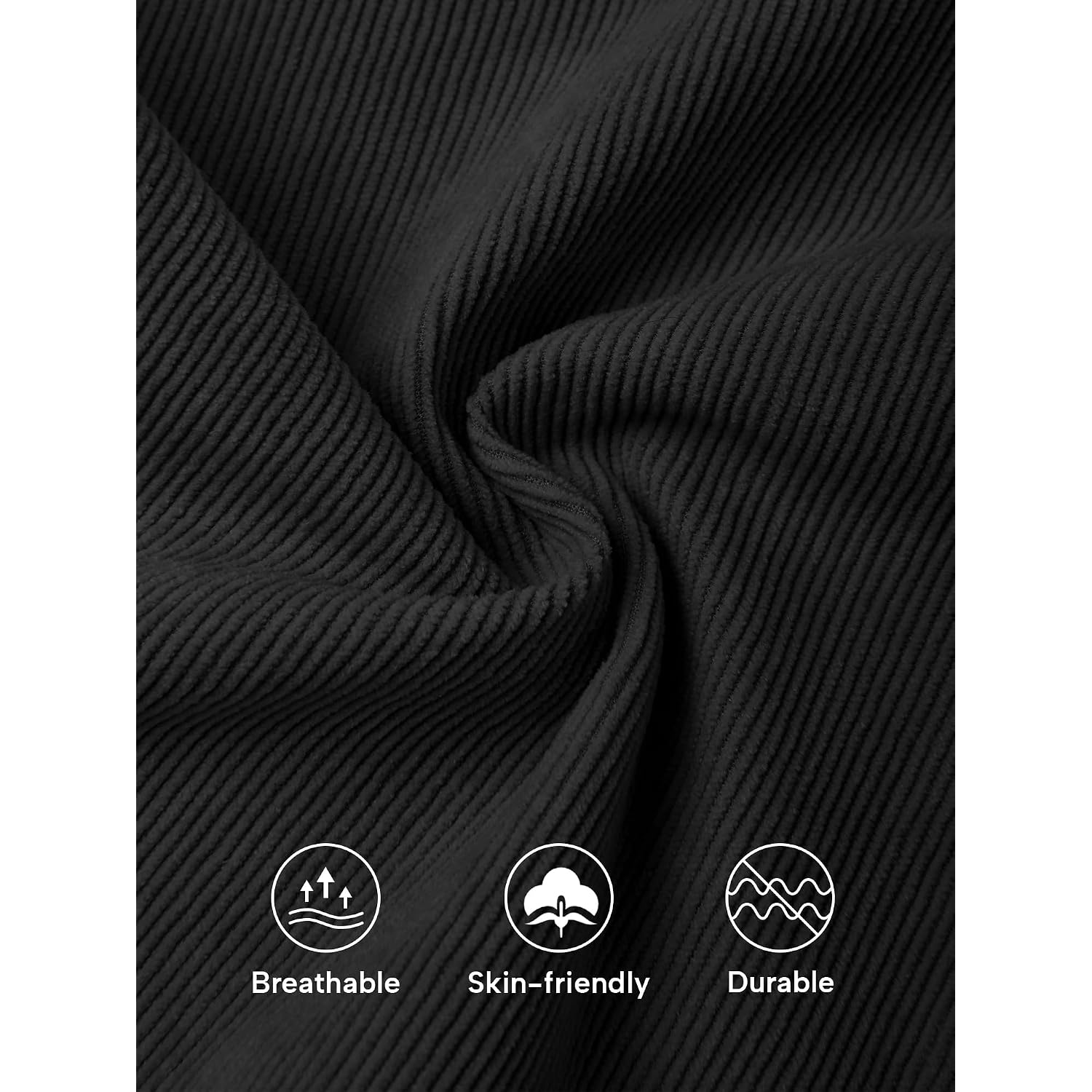 Hardaddy Mens Corduroy Shorts Elastic Waist Drawstring Casual Summer Beach Lounge Short