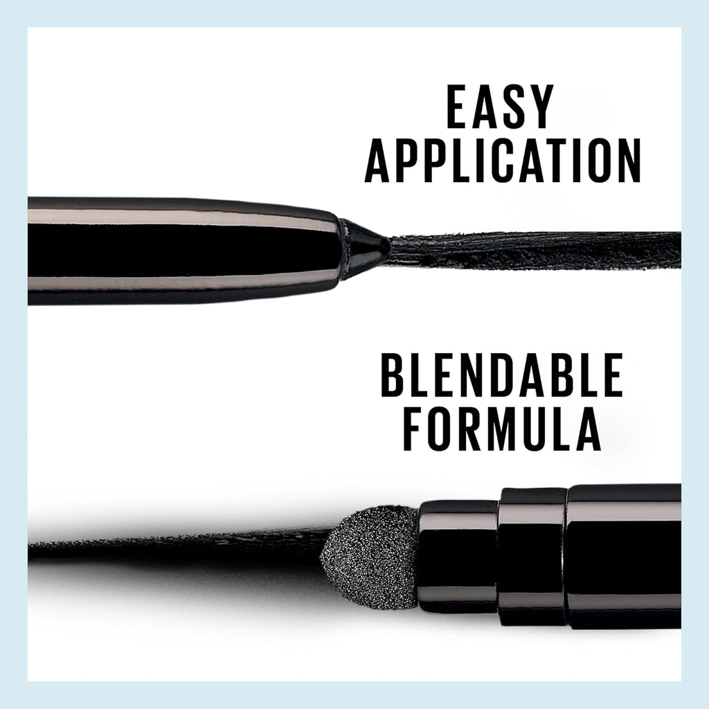 Maybelline Tattoo Studio Automatic Gel Pencil Waterproof Eyeliner, Blendable, Smudge Resistant, Matte Eyeliner For Up To 36Hr Wear, Pitch Black (Smokey Black), Packaging May Vary