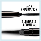 Maybelline Tattoo Studio Automatic Gel Pencil Waterproof Eyeliner, Blendable, Smudge Resistant, Matte Eyeliner For Up To 36Hr Wear, Pitch Black (Smokey Black), Packaging May Vary