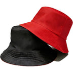 Bucket Hat For Men And Women 2-In-1 Reversible Sun Protection Fashion Flat Top Cap For Fishing Travel Beach Sports