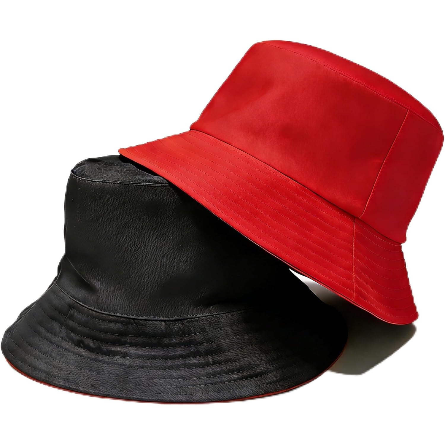 Bucket Hat For Men And Women 2-In-1 Reversible Sun Protection Fashion Flat Top Cap For Fishing Travel Beach Sports
