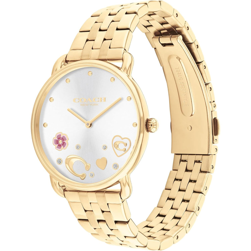 Coach Elliot Women'S Watch | Sleek Design With Scattered Charms | Timeless Style For Every Occasion | Gift For Her | Water-Resistant | 36 Mm