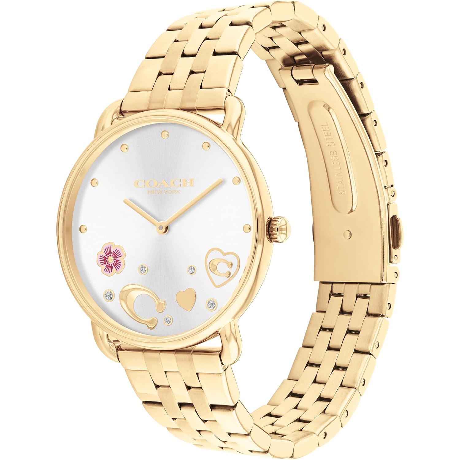 Coach Elliot Women'S Watch | Sleek Design With Scattered Charms | Timeless Style For Every Occasion | Gift For Her | Water-Resistant | 36 Mm