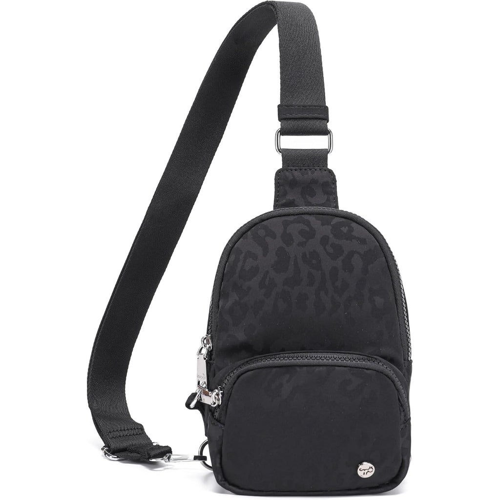 Anti Theft Crossbody Bags For Women Small Nylon Rfid Sling Bag Lightweight Travel Purse For Daily Casual Use(Leopard)