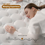 Queen Mattress,12 Inch Queen Size Mattresses in a Box,Medium Firm Queen Hybrid Mattress,with Memory Foam and Individual Pocket Spring for Motion Isolation & Silent Sleep&& Pressure Relief，80" x 60"