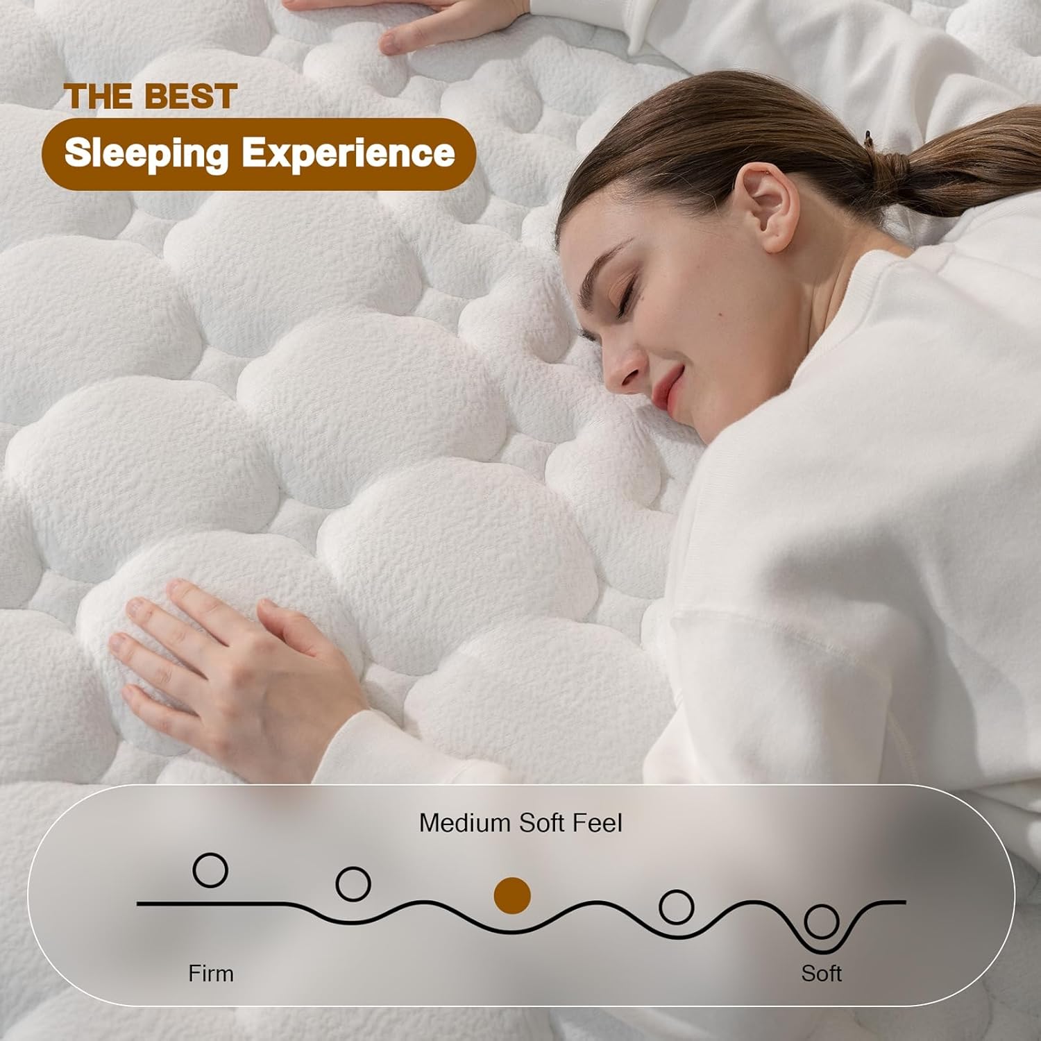 Queen Mattress,12 Inch Queen Size Mattresses in a Box,Medium Firm Queen Hybrid Mattress,with Memory Foam and Individual Pocket Spring for Motion Isolation & Silent Sleep&& Pressure Relief，80" x 60"