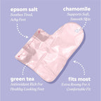 Onyx Professional Epsom Salt Foot Mask, 6 Pairs - Made with Epsom Salt and Chamomile, Helps Fight Swelling and Soreness, Relax Tired Feet, Easy-to-use Booties, One Size Fits All