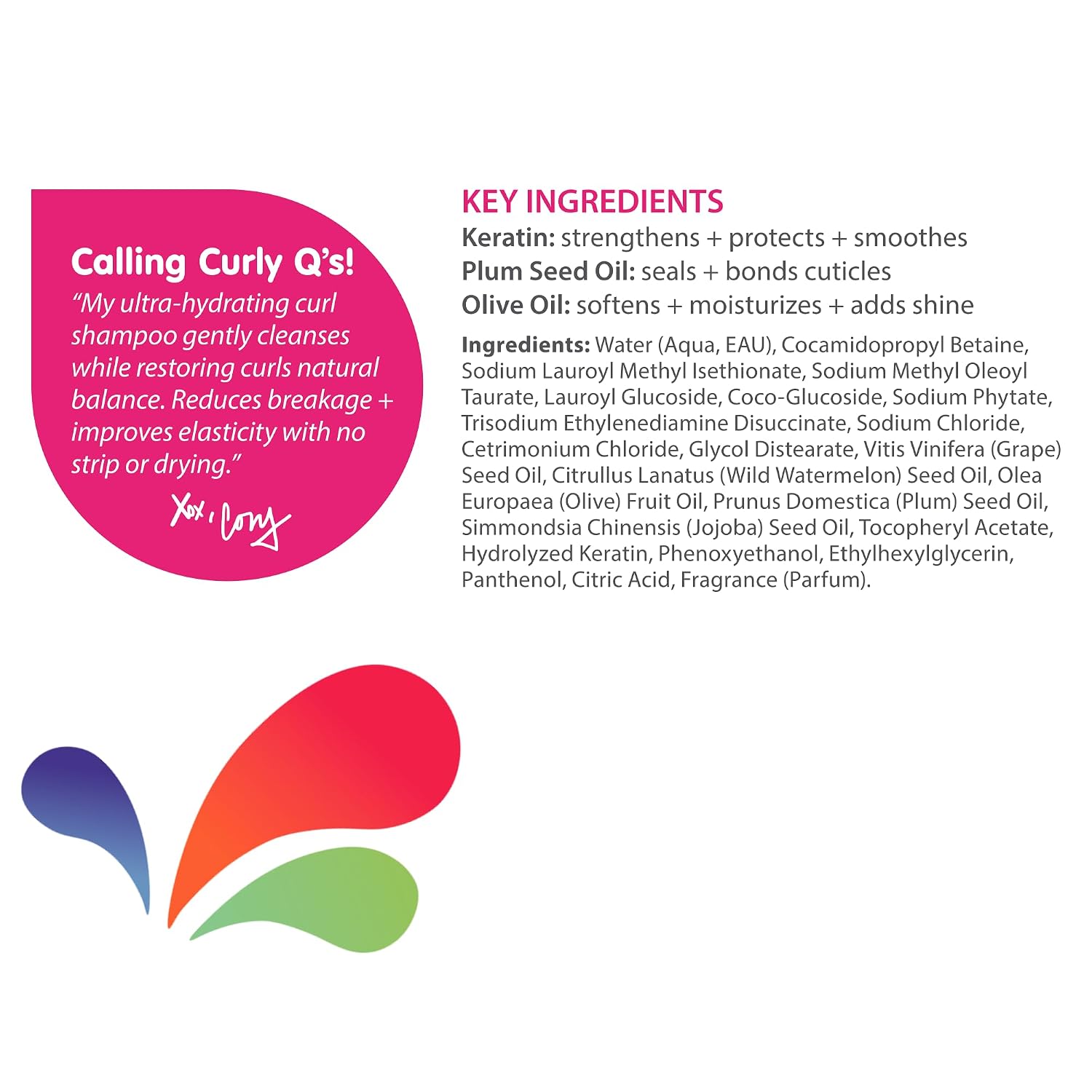 Socozy Curl Shampoo | For Kids Hair | Ultra-Hydrating Cleanser | No Parabens, Sulfates, Synthetic Colors Or Dyes, Sweet-Crème, 10.5 Fl Oz