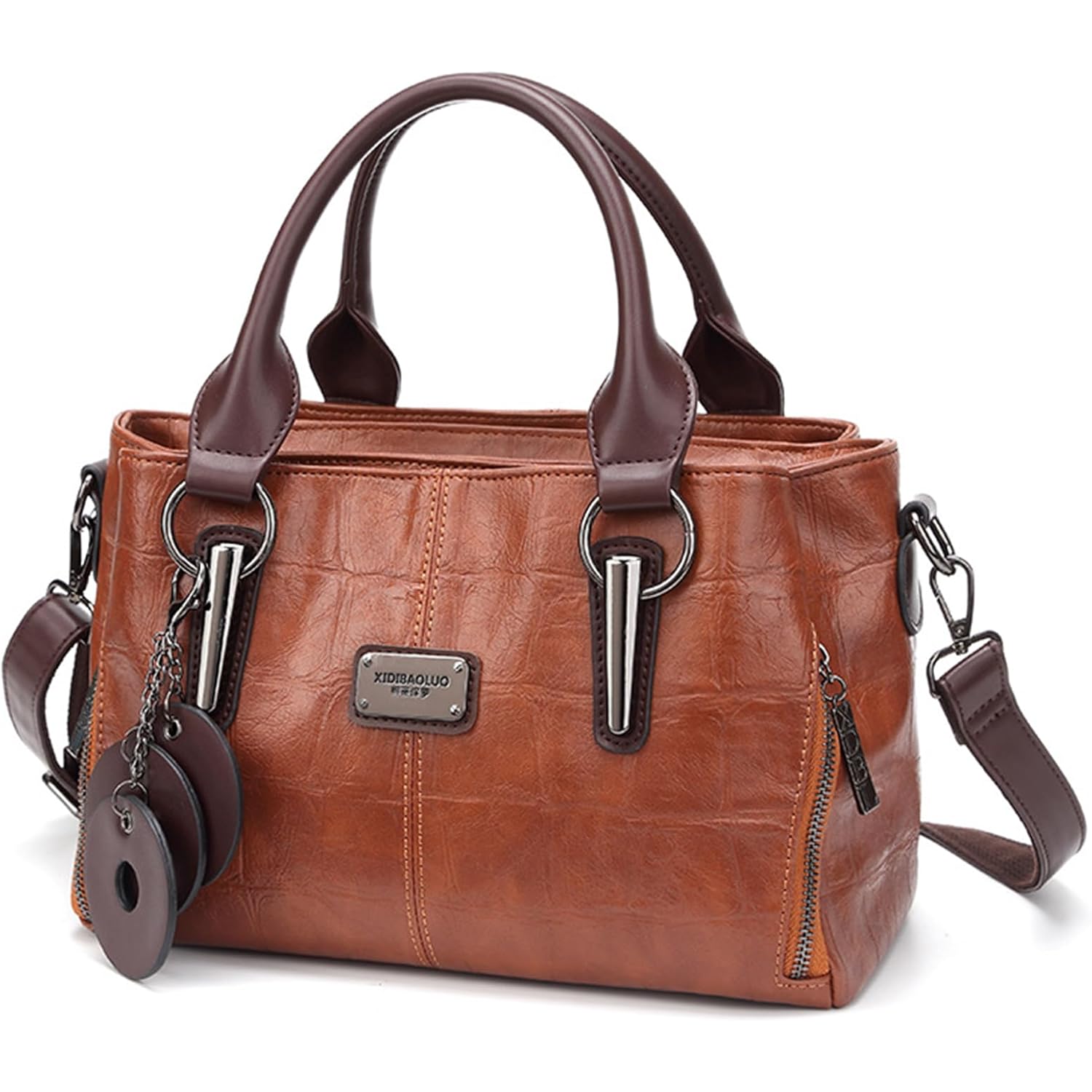 Handbags and Purses for women Vegan Leather Tote Bag for Women Satchel Shoulder Bags Travel Purse with Compartments